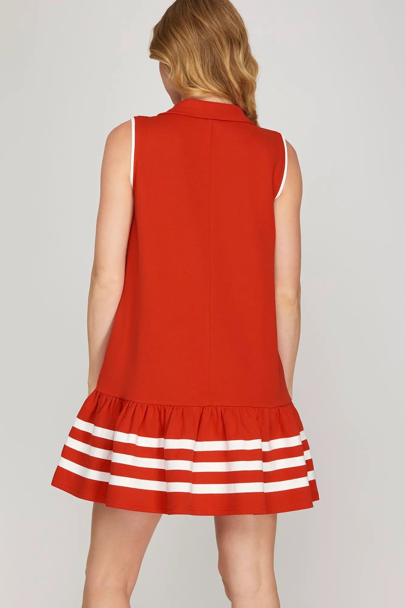 Sideline Social Red Mini Dress