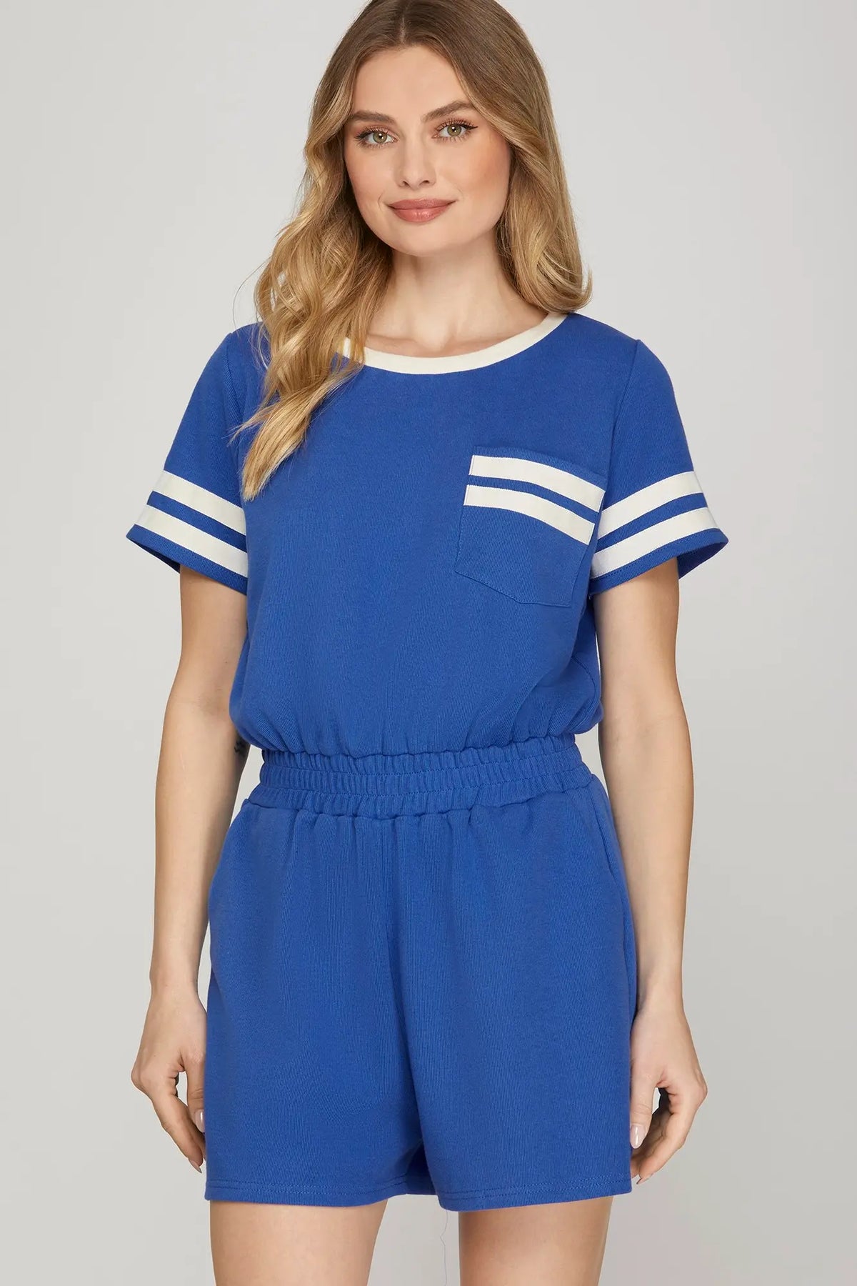 Varsity Weekend Royal Romper