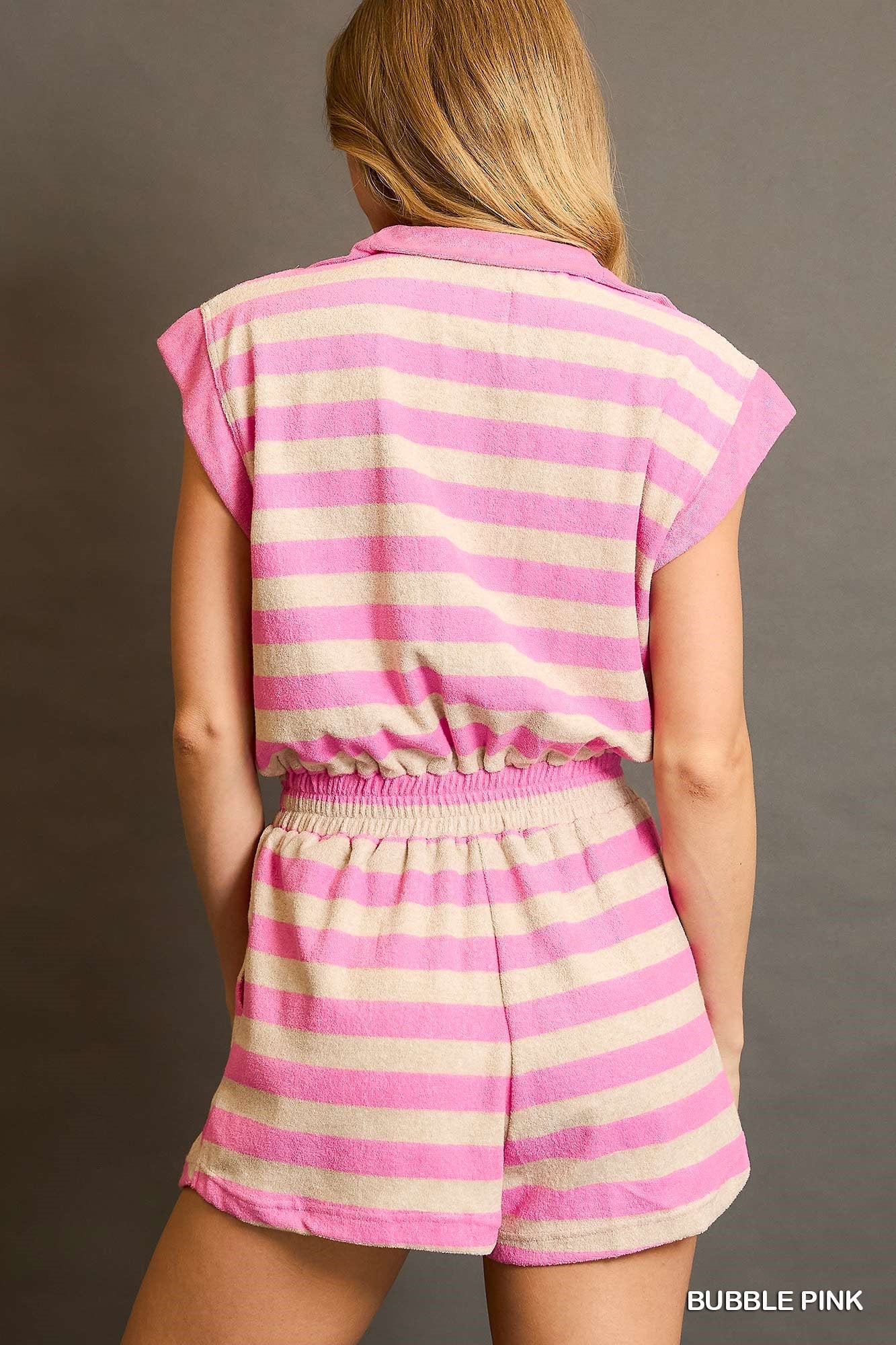 Pink Paradise Terry Romper
