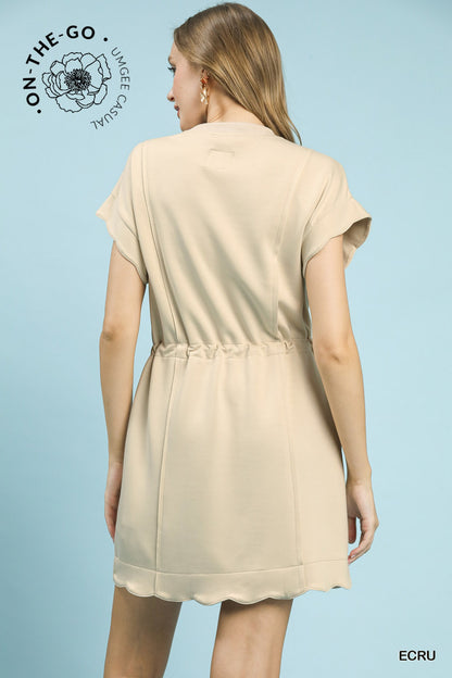 Everyday Luxe Scalloped Dress