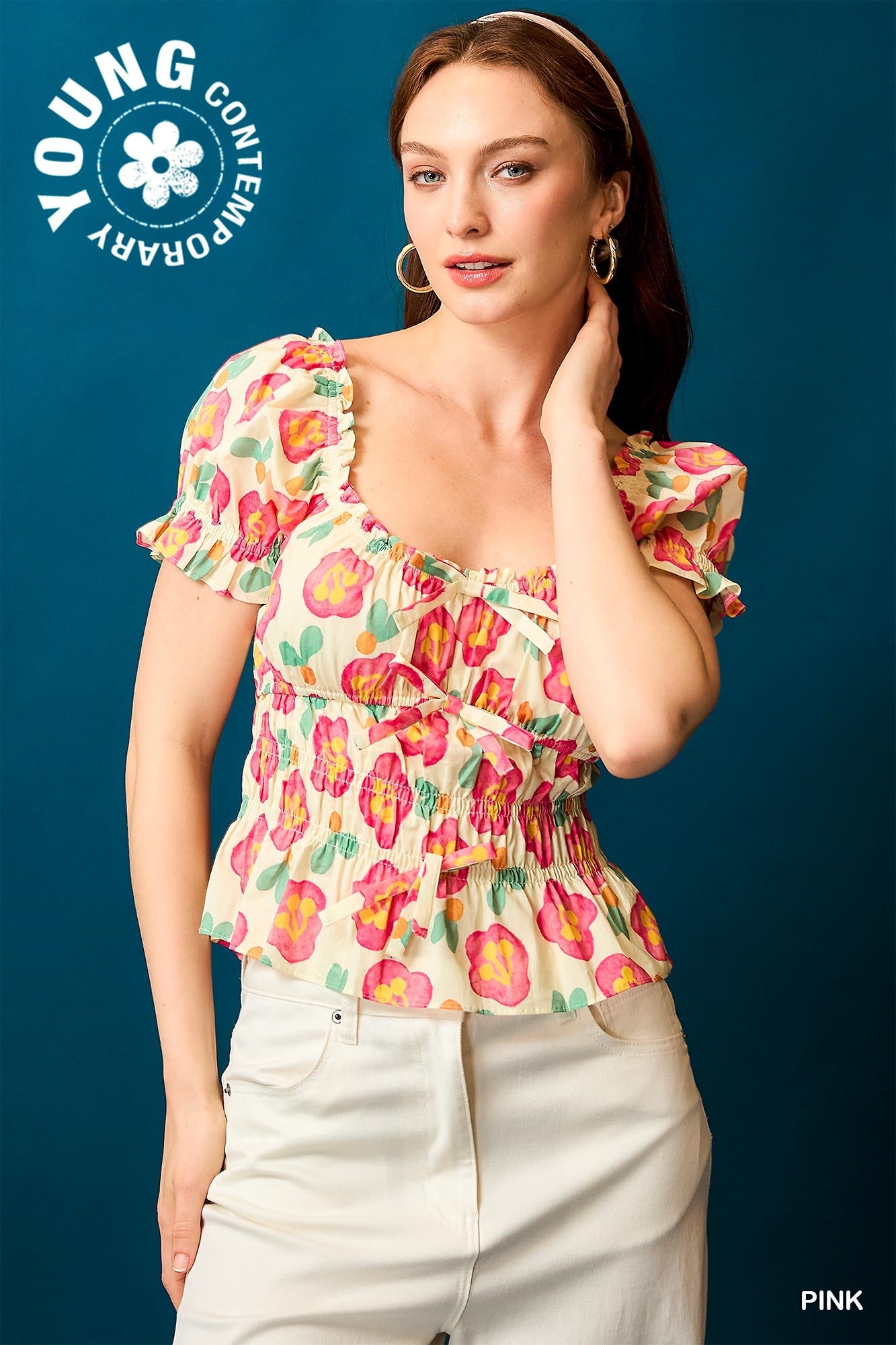 Tropic Bloom Peplum Top