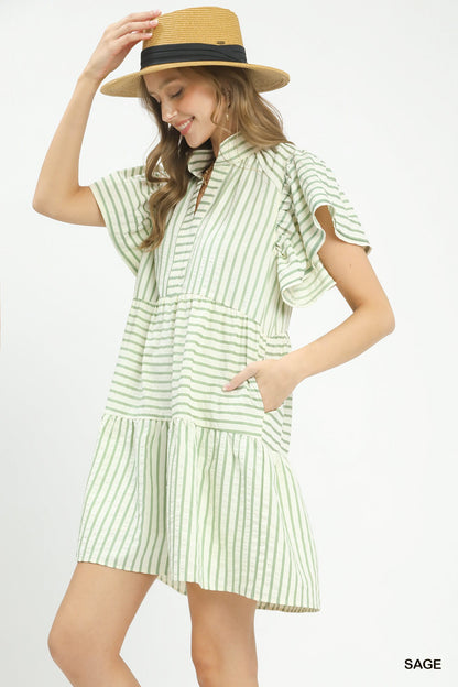 Sweet Memory Sage Dress