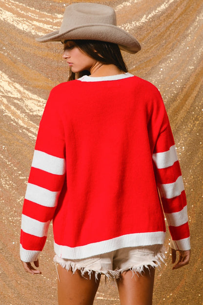 Gingerbread Sequins Cardigan