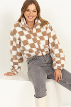 Taupe Checkered Jacket