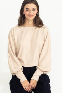 Cream Knit Top