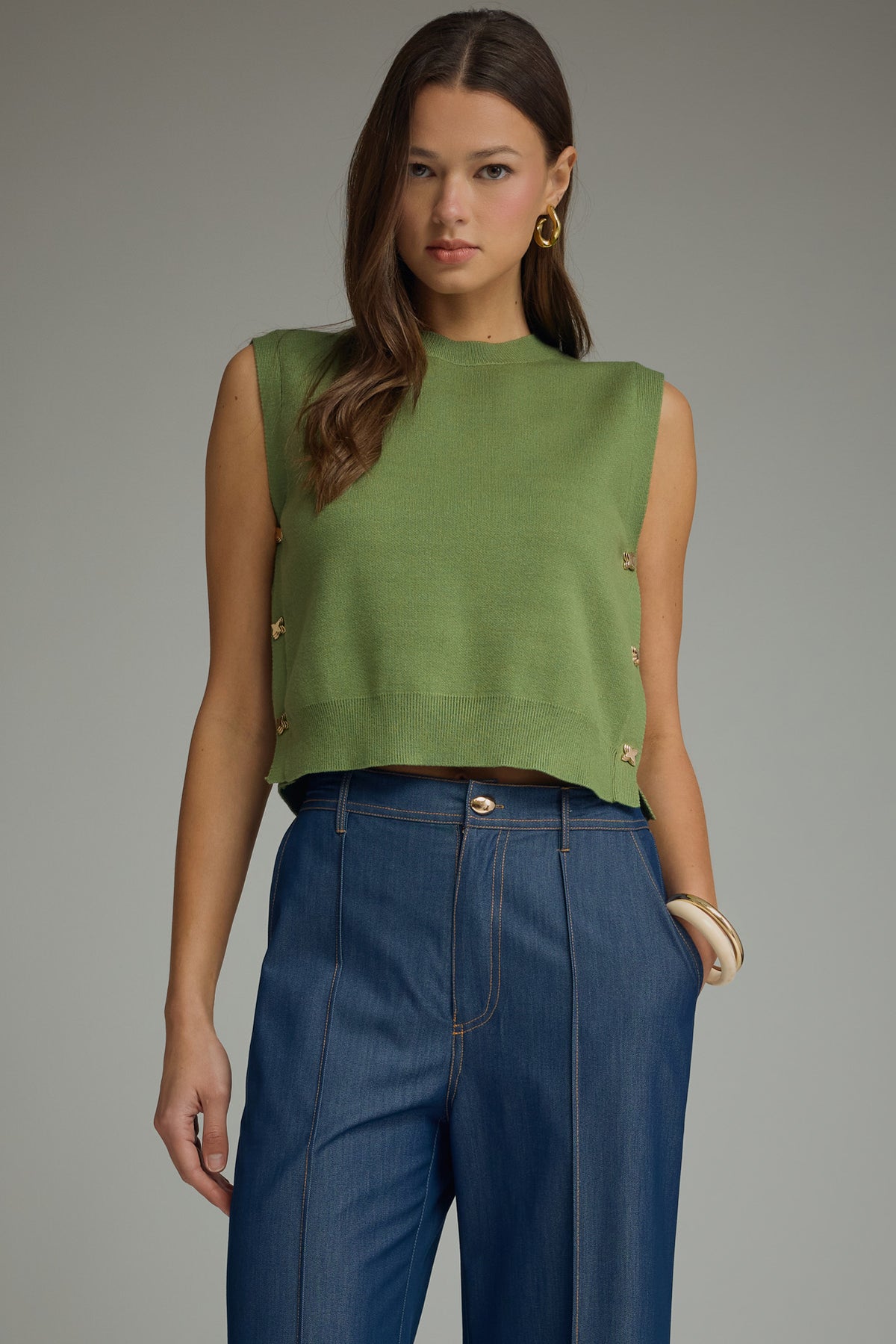 Olive You So Much Sweater Top
