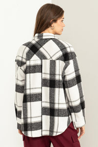 Black Promise You Plaid Shacket