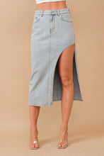 Instantly Cute Rhinestone Denim Skirt