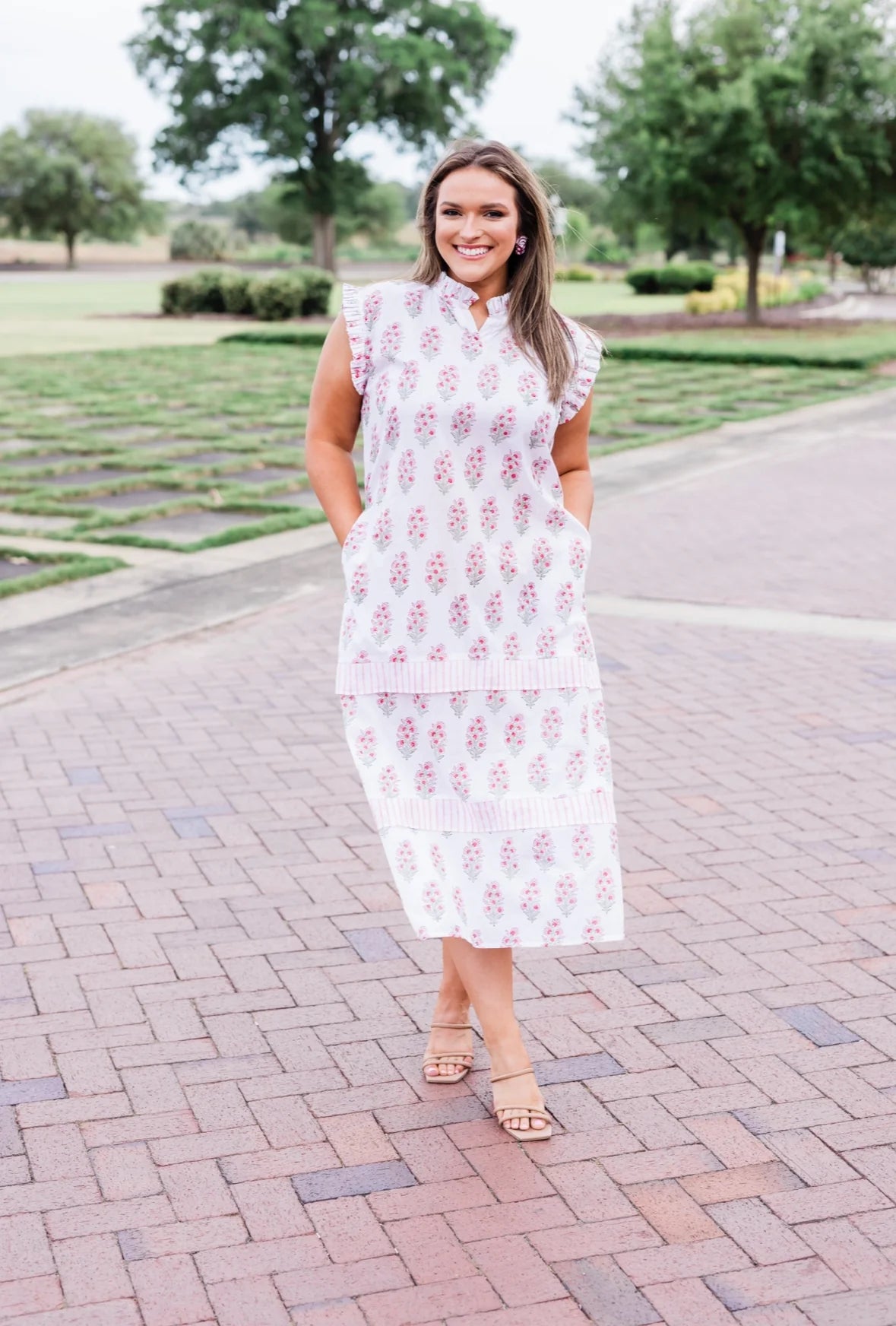 Morning Glory Ruffle Resort Dress