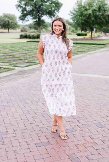 Morning Glory Ruffle Resort Dress