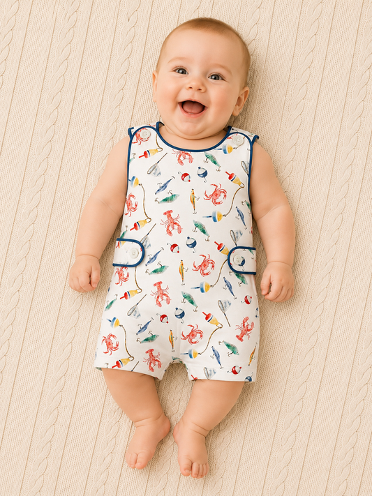 Coastal Claws Romper