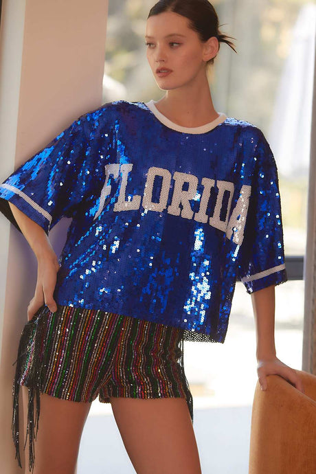 Florida Sequins Gameday Top