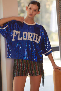 Florida Sequins Gameday Top
