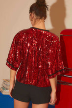 Georgia Sequins Gameday Top