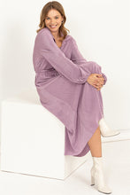 Lavender Pleated Maxi Dress