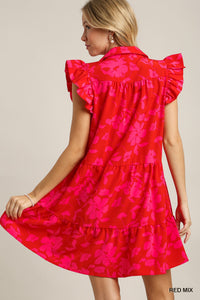 Floral Feelings Red/Pink Dress