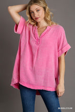 Pink Washed Tunic Top