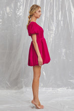 Fuchsia Velvet Dress