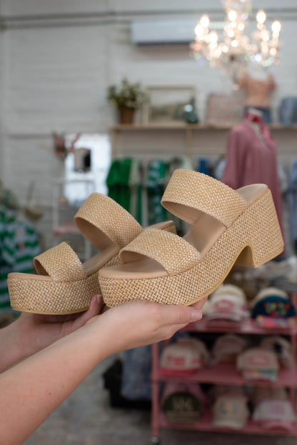 Rattan Vacay Heels