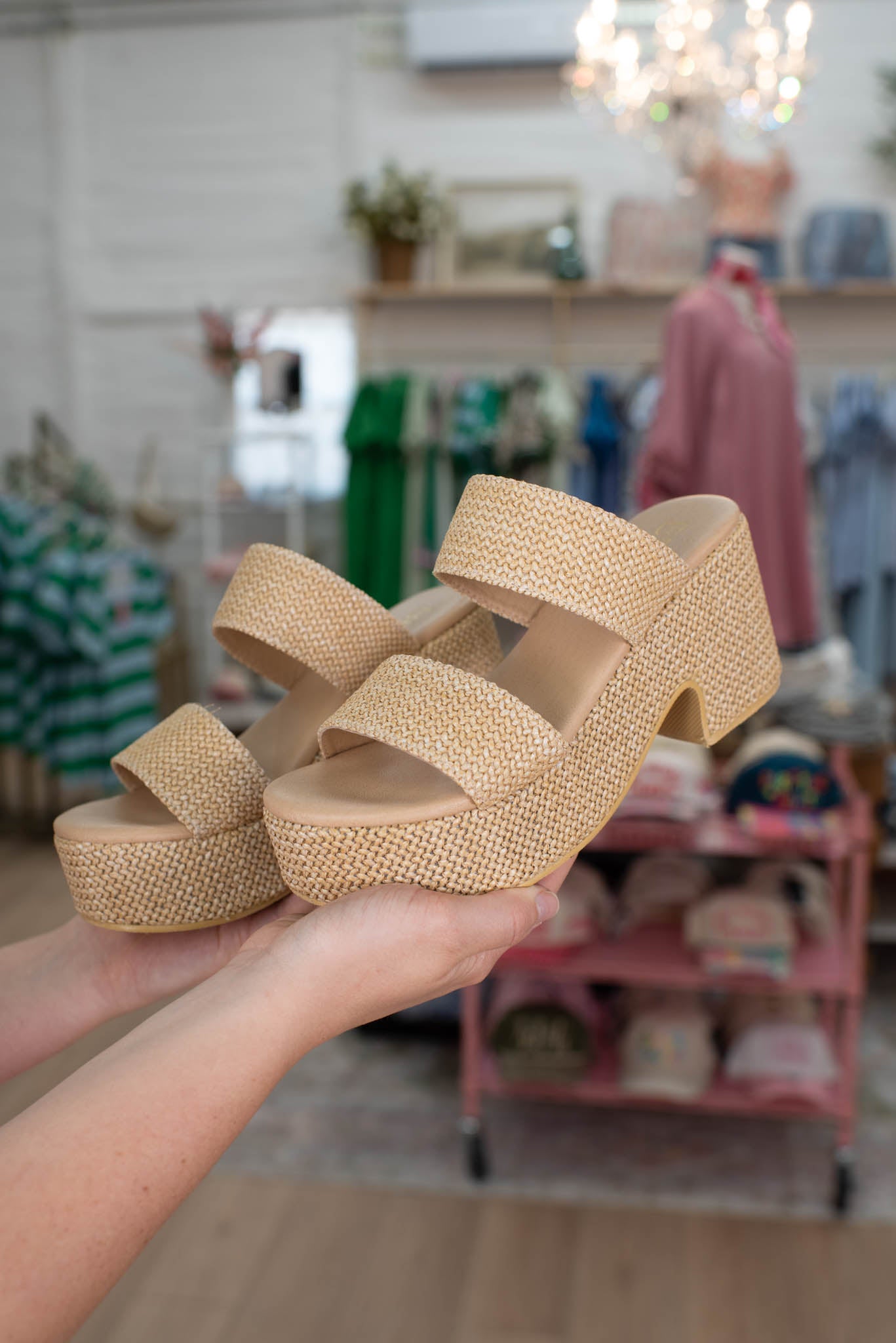 Rattan Vacay Heels