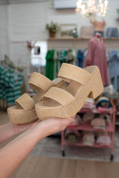 Rattan Vacay Heels
