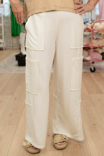 Comfort Cream Cargo Pants