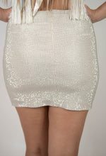 Cream Rhinestone Skirt