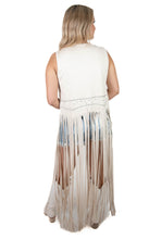 Oatmeal Suede Fringe Vest
