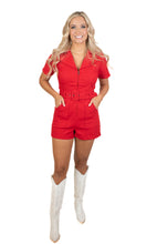 Red Victory Romper
