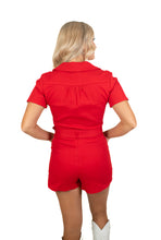 Red Victory Romper
