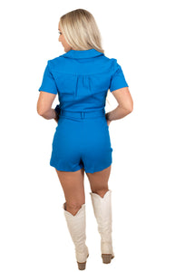 Royal Blue Victory Romper