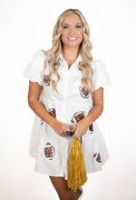 Whiteout Blitz Patched Babydoll Dress