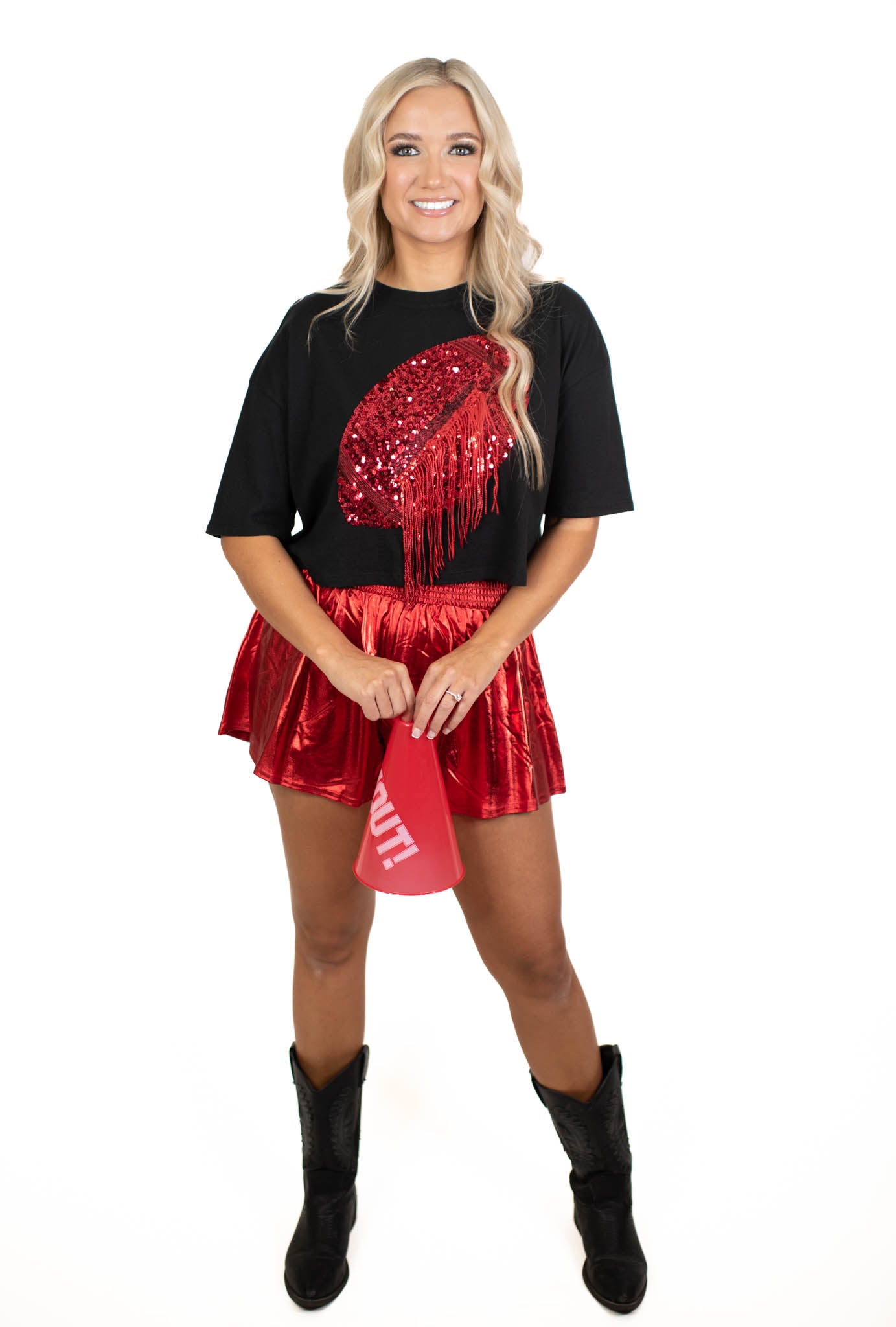 Touchdown Tassel Gameday Top