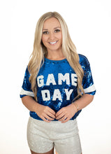Blue GameDay Glam Sequins Top