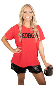 Bulldog Bling Sequins Top