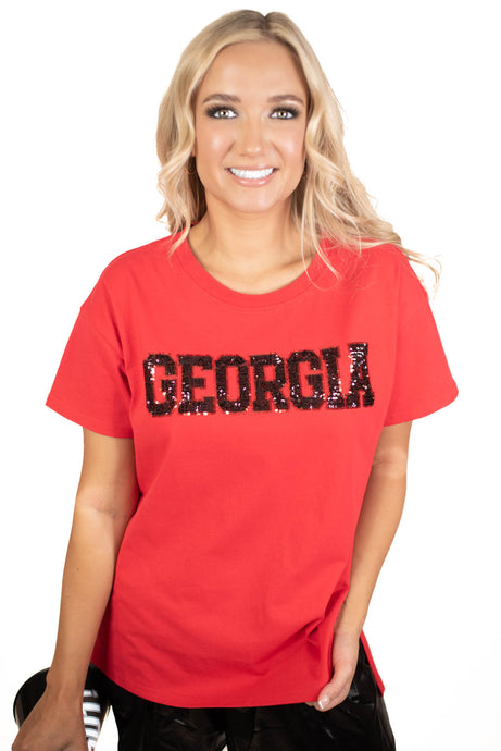 Bulldog Bling Sequins Top