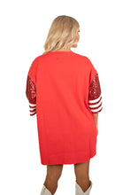 Red Starstruck Sideline Sequins Dress