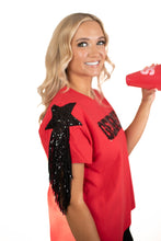Gametime Glamour Fringe Tee