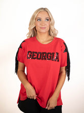 Gametime Glamour Fringe Tee