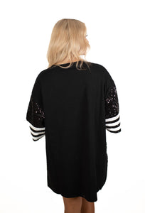 Black Starstruck Sideline Sequins Dress