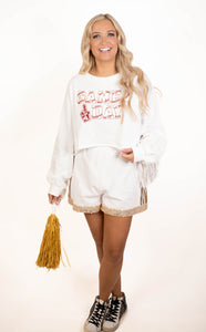 White Gameday Shorts