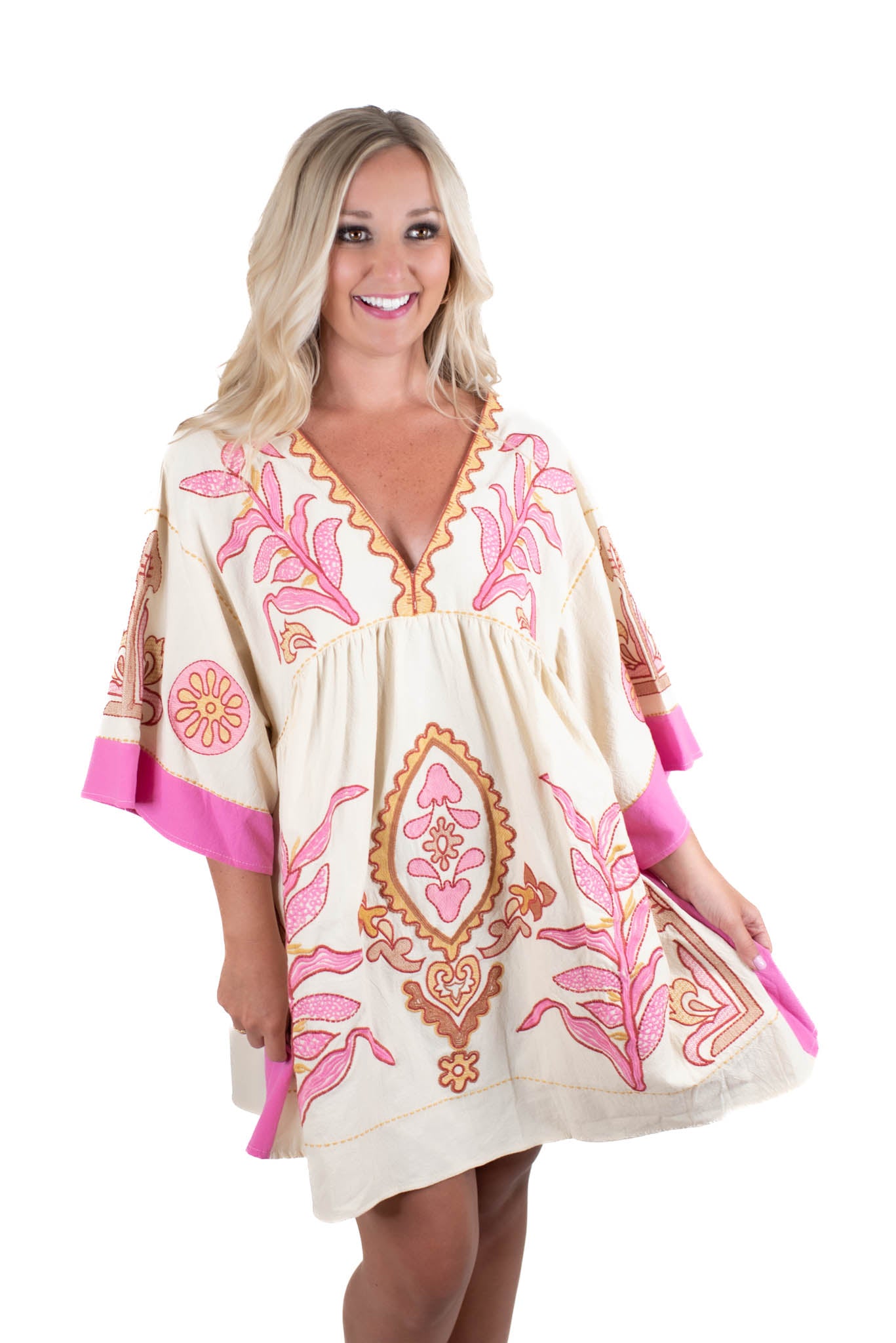 Come Back Home Embroidered Dress