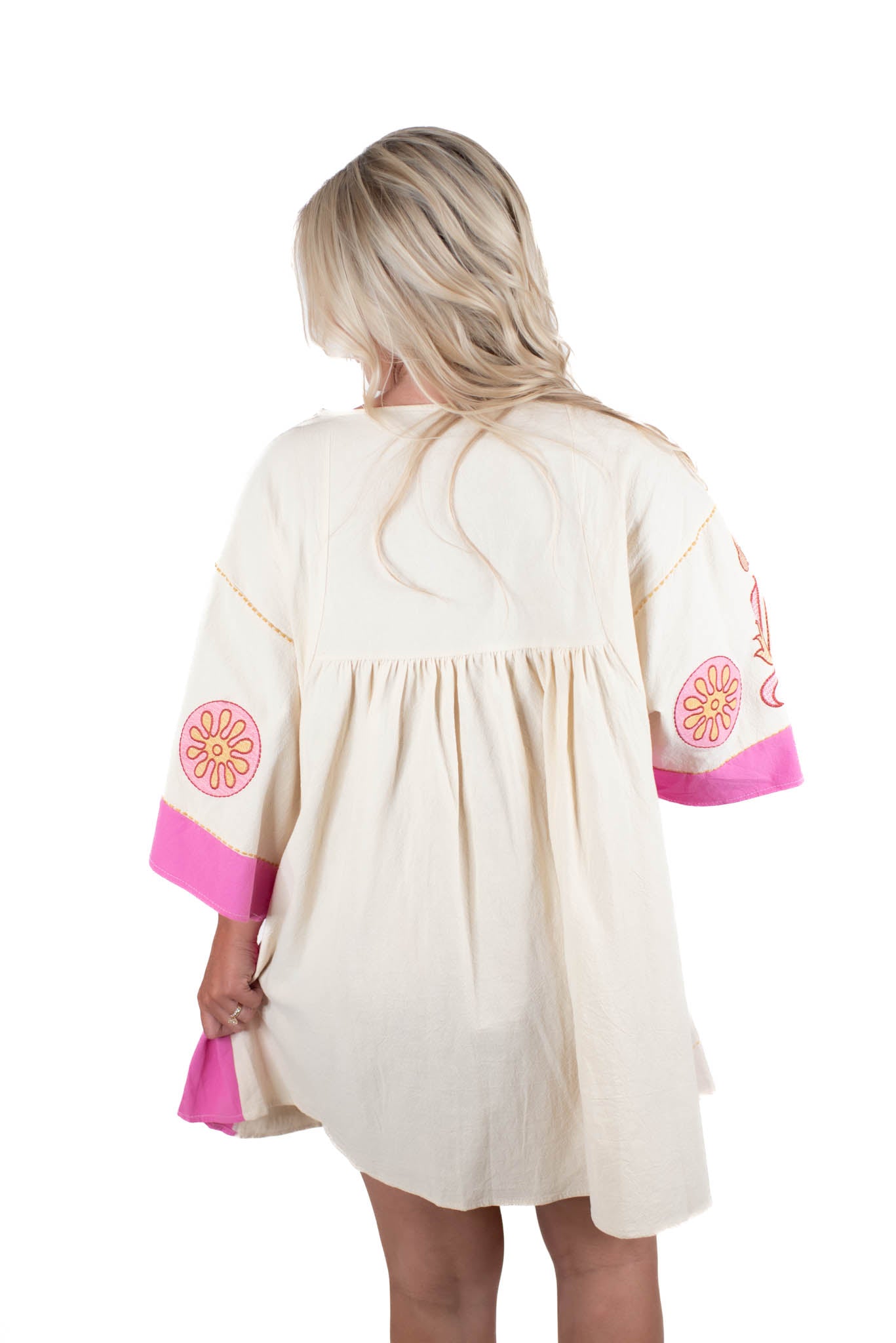 Come Back Home Embroidered Dress