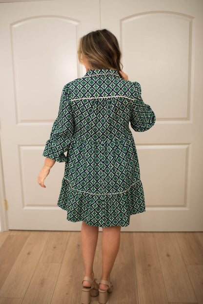 Emerald/Navy Enchantment Dress