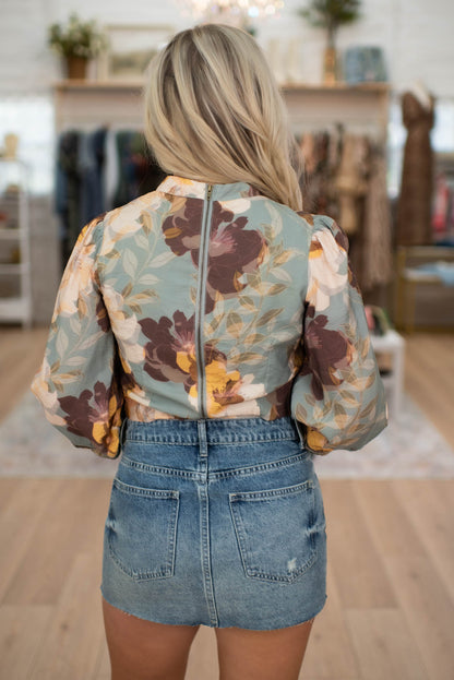 The Fall Florals Top