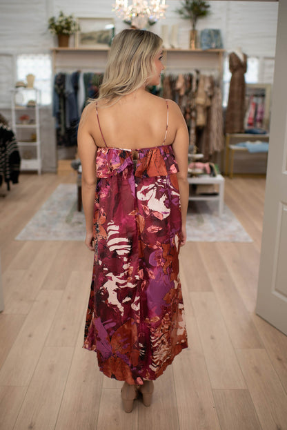 Mulberry Mist Midi Dress