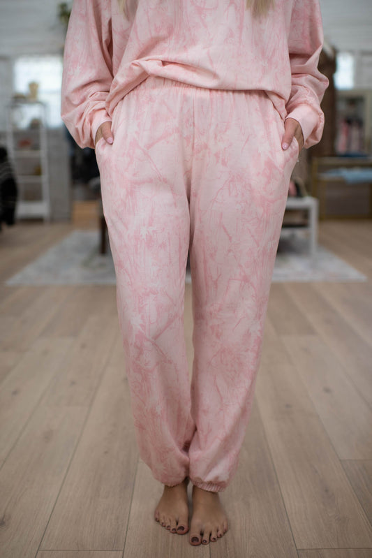 Chill Mode Pink Camo Jogger Pants