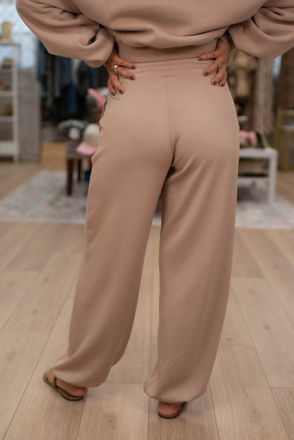 Relaxed Taupe Jogger Sweatpants