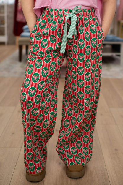 Christmas Bow PJ Pants