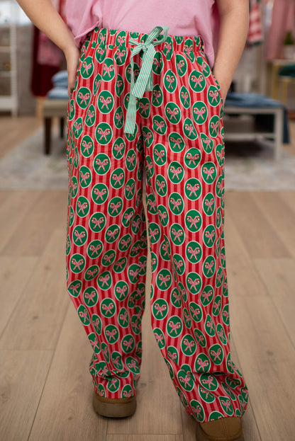 Christmas Bow PJ Pants